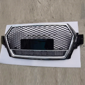 กระจังหน้าทรงรังผึ้งโครเมียม ABS คุณภาพสูงสำหรับ Audi Q7 SQ7 4M RSQ7 ปี 2016-2019 อะไหล่ทดแทนใหม่ กรอบล่าง ติดตั้งง่าย PNB - Product Image 1