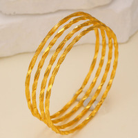 G4250 Vente en gros de bracelets torsadés classiques plaqués or Bijoux de mariage fins pour femmes Cadeau