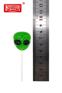 Sucette Gyro Pops Flick N Fly, jouet tournant en forme de tête d'alien, bonbons pour enfants, emballage en boîte de bonbons sur bâton, bonbons durs multicolores - Product Image 4