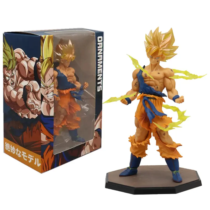 Moda toptan ürünler ejderha Z 17cm süper Saiyan GoKu PVC reçine modeli oyuncak Anime aksiyon figürleri