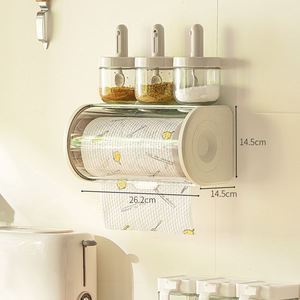 Boîte à mouchoirs murale GREENSIDE pour <span class=keywords><strong>cuisine</strong></span> et salle de bain, en PET, avec couvercle, anti-poussière, design moderne et minimaliste - Product Image 3