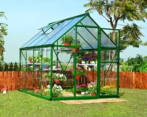 Portable Modular polycarbonate Winter Garden Gazebo Prefab Greenhouse Insulated Walk In Cheap Indoor Home Hobby Greenhouse
