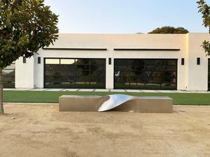 منحوتات فنية معدنية حديثة مخصصة، ديكورات ومناظر طبيعية حضرية، مقاعد فنية عامة من طراز فيرونيكا، أثاث إلى كاليفورنيا - Product Image 3