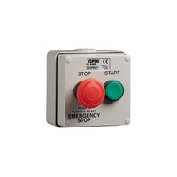 Boîtier de commande à bouton-poussoir étanche IP66 10A 250V avec interrupteur d'arrêt d'urgence et de démarrage