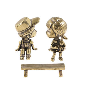 Prune verte et cheval en bambou Ornement en laiton Tanabata Saint Valentin Confessions Couple Couple Décorations de chambre à coucher - Product Image 5