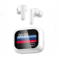 Écouteurs sans fil TWS à écran tactile couleur, 300 mAh, étanches IPX4, personnalisables, BT5.4, écouteurs sans fil pour iPhones
