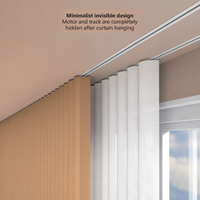 Moteur de rideau électrique intelligent KNX, kit de rail en aluminium, faible bruit, commande par application, pilotes de rideaux intelligents