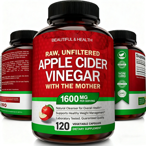 Oem/odm simming תפוחים חומץ קפסולות ניהול אובדן משקל acv קפסולות עם ויטמין d3 & אבץ תוספת גוף טבעוני אבץ - Product Image 2