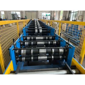 Macchina per Formatura a Rullo di Grondaie Quadrate <span class=keywords><strong>in</strong></span> Metallo, Acciaio e Alluminio 0.3-0.5mm 3x4'' con Macchina per Gomiti - Product Image 4