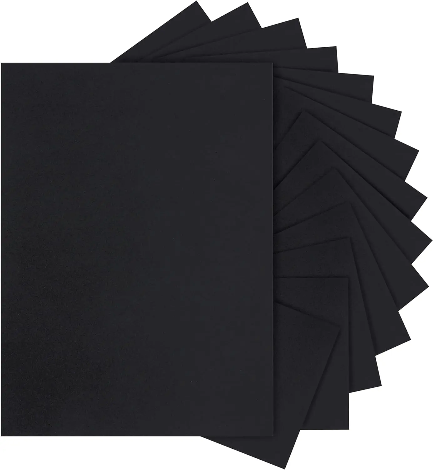 DIY el sanatları kartları yapımı için siyah kartvizit kağıdı sayfalık ağır kapak kartı stok