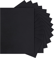 Feuille de papier cartonné noir, papier cartonné épais pour les travaux manuels, la fabrication de cartes