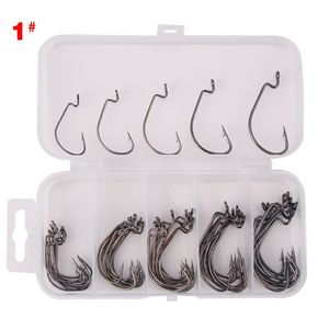 Hameçons XY-60, boîte de 51 pièces, hameçons pour leurres de pêche en eau douce, hameçons pour appâts souples, accessoires de pêche - Product Image 4