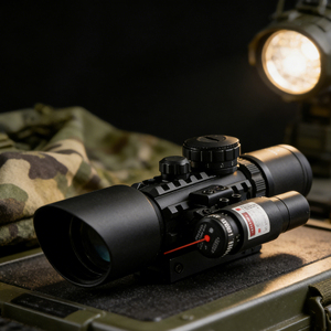 Mira Telescópica Táctica Eyebre 3-10X42 <span class=keywords><strong>con</strong></span> Láser Rojo, Óptica de Caza Resistente al Agua y a los Golpes, Mira Táctica - Product Image 1