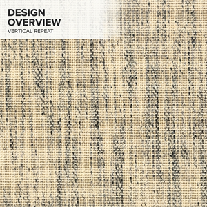Carta da Parati in Tessuto Verticale Effetto Erba con Motivo Astratto, Colori Nero, Grigio Ghiaccio, Giallo Tenue, Sauterne, Basso MOQ - Product Image 4
