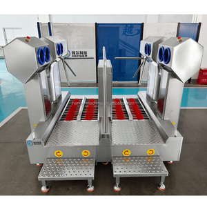 Machine de nettoyage de bottes électrique multifonctionnelle à double voie, laveuse industrielle de bottes pour l'abattage et la transformation de la viande, Nouveau - Product Image 2