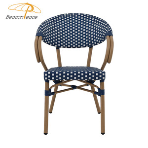 Chaises de Restaurant Empilables Vintage pour Extérieur Mobilier de Jardin en Rotin Chaise de Salle à Manger Chaises Bistro Café Français - Product Image 5