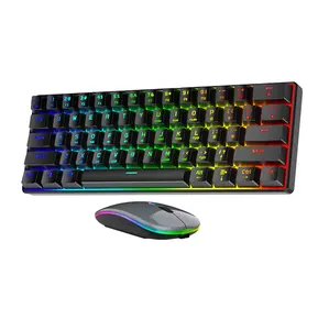 Gaming Mechanical RGB Keyboard Wired Black Red Blue Brown Switch para Gaming