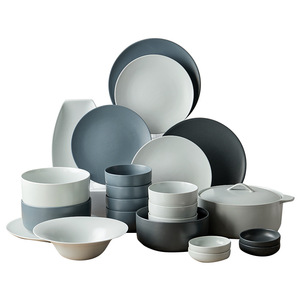 Service de vaisselle réutilisable en porcelaine XINWEE, design nordique, compatible lave-vaisselle et four, avec ustensiles, pour le Festival du Printemps - Product Image 5