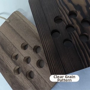 Plaque murale en bois carbonisé pour plantes, support mural pour <span class=keywords><strong>fougères</strong></span> et mousse, plaque de montage en bois pour décoration murale - Product Image 3