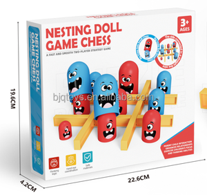 BJQ OEM Jeu de société personnalisé amusant Gobble Tic Tac Toe pour enfants, en plastique, emballage en boîte de couleur - Product Image 6