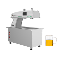 Machine à thé professionnelle double tête en acier inoxydable, capacité de 220 tasses/heure, conception modulaire, pour thé à bulles
