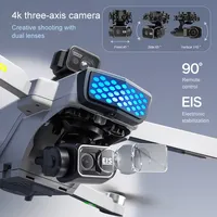 Drone caméra K2 4K en gros avec maintien d'altitude GPS avancé, évitement d'obstacles et télécommande pour enfants
