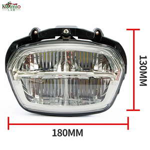 KOLMIO-LAM - Adapté aux phares avant de moto - Compatible avec PIGGIO <span class=keywords><strong>VESPA</strong></span> Sprint <span class=keywords><strong>50</strong></span> 125 - Ensemble de phares - 2015 - 2020 - Phare avant - Product Image 2