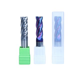 Fresa de carburo de estaño de alta precisión personalizada, fresa de extremo sólida estándar para máquina CNC, 2/3/4 filos, OEM/ODM, Altin HRC65 - Product Image 6