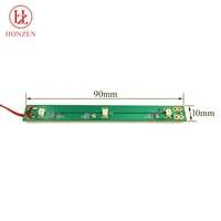 Module lumineux LED SMD 2835 blanc à activation par mouvement, homologué RoHS, IP20, fonctionnement continu, 3 pièces, alimenté par 4 piles AA, pour la publicité sur les étagères de magasin/point de vente
