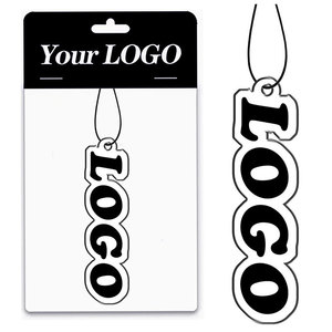 Ambientadores de Papel Colgantes Personalizados con Logotipo, Aroma Intenso de Alta Calidad, Forma de Logotipo Troquelada Personalizada, Ambientadores para Auto con Logotipo - Product Image 1