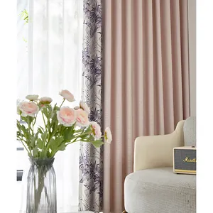 Cortina de tela opaca para sala de estar de lujo, duradera, barata, de 110 pulgadas, 280cm de ancho