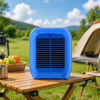 Ventilateur de climatisation portable mini tendance avec lumière d'ambiance à changement de couleur et réservoir d'eau pour le camping en extérieur