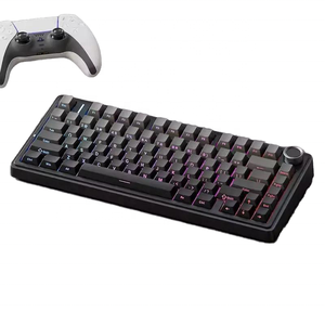 ใหม่ AULA F75 คีย์บอร์ดแบบมีสาย 80 คีย์/2.4G RGB คีย์บอร์ดแบบกลไกแบบกำหนดเองสีดำไดโอดเปล่งแสง 1 อีเธอร์เน็ต RBG เกมสาม - Product Image 1