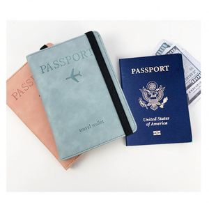 Portefeuille de voyage vierge en cuir PU avec blocage RFID pour passeport et cartes – Vente en gros - Product Image 4