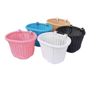 Amazon explosive pet front bicycle basket accessories bicycle wicker basket front