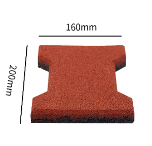 Chất lượng cao 200mm * 160mm Con Chó Xương cao su gạch không độc hại đầy màu sắc Ngựa ổn định Con Chó Xương cao su gạch lát - Product Image 4