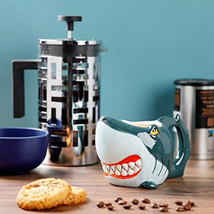 Caneca de café em forma de animal personalizada, caneca de tubarão de cerâmica - Product Image 5