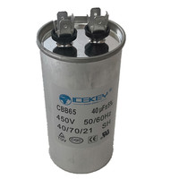 Condensateurs 45/5 UF 370/440 VAC CBB65 circulaires à double fonction pour climatiseurs, pompes à chaleur et condenseurs