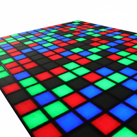 Prix d'usine Led Carrelage de sol 30x30cm Activer le jeu Led Floor Interactive Light Grid Active Game Led Floor pour la salle de danse
