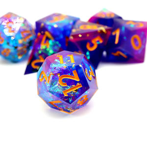 En stock – Lot de 7 dés polyédriques en résine, couleurs assorties, pour D&D et RPG – Vente en gros, sans MOQ, livraison rapide - Product Image 5