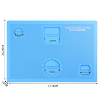 Tapis de réparation PVC TE-739 371*262mm, antidérapant et résistant à la chaleur, pour le laminage de films de protection de téléphones portables, outil d'entretien de téléphones mobiles