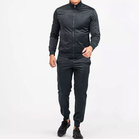 Survêtements d'entraînement en Polyester personnalisés, vente en gros, noir, Slim Fit, blanc, survêtement pour hommes