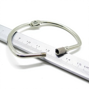 YIWANG 2.5 Inch Wholesale Iron Silver Metal D Shaped Screw Lock Rings for Binding - Product Image 4