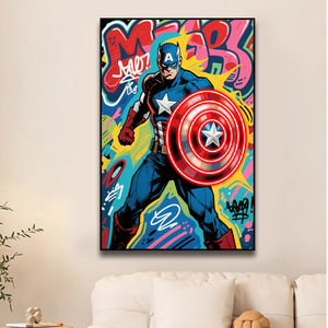 لوحات رسوم كرتونية نيون ، مؤامرات أفلام بإضاءة ليد ، لوحة - Product Image 6