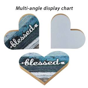 Buatan tangan kualitas tinggi Mini kayu hati cinta huruf hadiah untuk Valentine pasangan DIY liburan & Pesta gantung dekorasi - Product Image 5