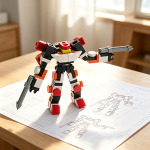 ชุดตัวต่อหุ่นยนต์แปลงร่าง DIY Mecha Hunter 86 ชิ้น ชุดของเล่นเสริมสร้างทักษะ STEM แบบ STEM - Product Image 3