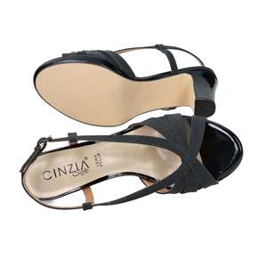 Sandalo con Tacco Cinzia Soft da Donna Nero CN2024 con Cinturino alla Caviglia - Product Image 6