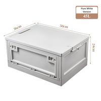 Organisateur de coffre de voiture, boîte de rangement pour le camping, 30L 45L, pliable, sans installation, portable, PP, logo personnalisé, vente en gros
