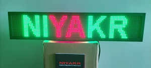 यूएसबी रिचार्जेबल इलेक्ट्रॉनिक डॉट मैट्रिक्स मॉड्यूल 16 128 स्मार्ट स्क्रॉल एलईडी से प्रोग्राम साइन डिस्प्ले बोर्ड - Product Image 4