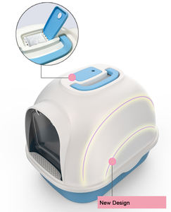 Atacado personalizado animal de estimação limpo produtos grande espaço plástico gato caixa durável areia do gato do banheiro - Product Image 6